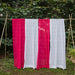 Rani Pink Neer Jamdani Cotton Handloom Curtain-Curtains-House of Ekam