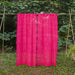 Rani Pink Neer Jamdani Cotton Handloom Curtain-Curtains-House of Ekam