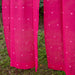Rani Pink Neer Jamdani Cotton Handloom Curtain-Curtains-House of Ekam