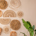 Rattan Concentric Rose Wall Hanging-Wall Art-House of Ekam