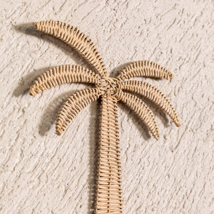 Rattan Palm Weave Wall Hook Cum Wall Art-Wall Art-House of Ekam