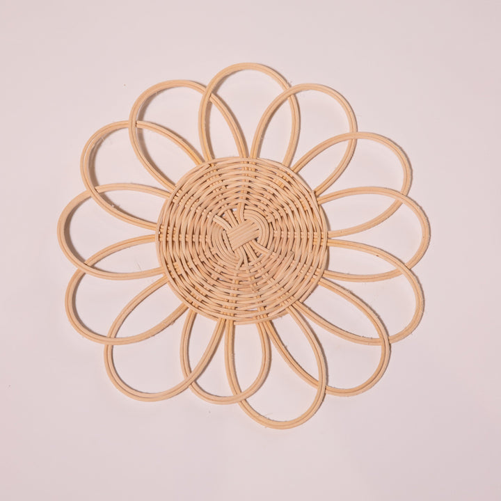 Rattan Wall Hangings Set of 12-Wall Art-House of Ekam