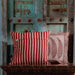 Red Ambi Kalamkari Blockprint Cushion Cover-Cushion Covers-House of Ekam