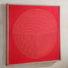 Red Chakra Lambani Hand Embroidery Wall Art 2*2 feet-Framed Wall Art-House of Ekam
