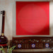 Red Chakra Lambani Hand Embroidery Wall Art 4*4 feet-Framed Wall Art-House of Ekam