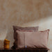 Red Firdaus Kalamkari Blockprint Cushion Cover-Cushion Covers-House of Ekam