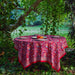 Red Gulnaar Handblockprinted Table Linen-Table Runners-House of Ekam