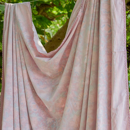 Red Gulnaar Queen Size Muslin Dohar-Quilt sets-House of Ekam