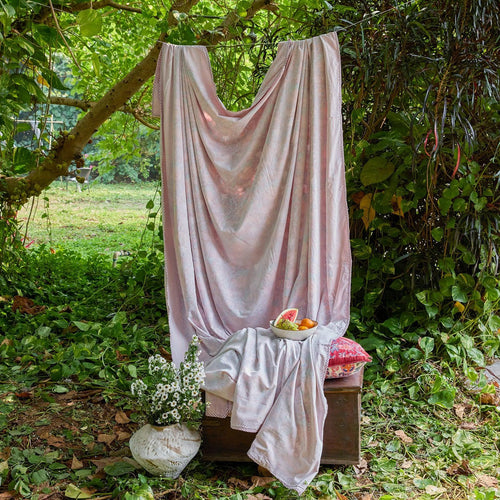 Red Gulnaar Queen Size Muslin Dohar-Quilt sets-House of Ekam