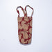 Red Paisley Blockprinted Wine Bottle Bag-Wine Bottle Bag-House of Ekam