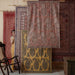 Red Paisley Machilipatnam Kalamkari Palampore Wall Art-Framed Wall Art-House of Ekam