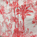 Red Tropical Dreams Hand Screen Print Cotton Fabric-fabric-House of Ekam
