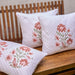 Red Verbena Hand Quilted Cushion Cover-Cushion Covers-House of Ekam