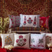 Royal Cypress Poppy Cushion Cover-Cushion Covers-House of Ekam