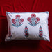 Royal Cypress Poppy Cushion Cover-Cushion Covers-House of Ekam