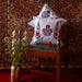 Royal Cypress Poppy Fringe Cushion Cover-Cushion Covers-House of Ekam