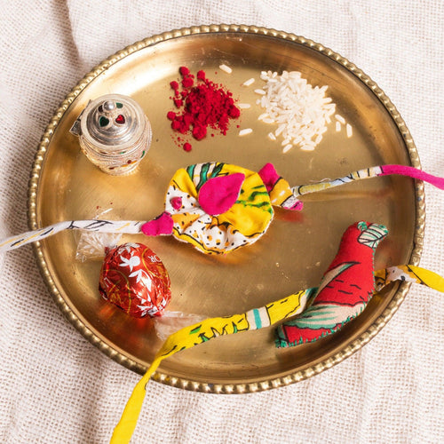 Set of 2 Fish & Bird Rakhi-Rakhis-House of Ekam