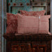 Sindhura Paisley Kalamkari Blockprint Cushion Cover-Cushion Covers-House of Ekam