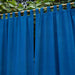 Solid Blue Cotton Handloom Curtain-Curtains-House of Ekam