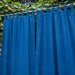 Solid Blue Cotton Handloom Curtain-Curtains-House of Ekam