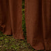 Solid Brown Cotton Slub Curtain-Curtains-House of Ekam