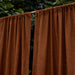 Solid Brown Cotton Slub Curtain-Curtains-House of Ekam