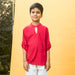 Solid Fuchsia Pink Kids Kurta-Kidswear-House of Ekam