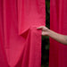 Solid Hot Pink Cotton Handloom Curtain-Curtains-House of Ekam