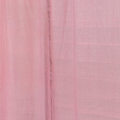 Solid Pink Venkatagiri Handloom Cotton Curtains-Curtains-House of Ekam