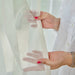 Solid White Cotton Silk Sheer Curtains-Curtains-House of Ekam