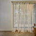 Solid White Cotton Silk Sheer Curtains-Curtains-House of Ekam