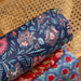 Starry Sky Multicolor Floral Jaal Hand Blockprinted Cotton Fabric-fabric-House of Ekam
