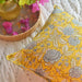 Sunshine Yellow Flower Print Cushion Cover-Cushion Covers-House of Ekam