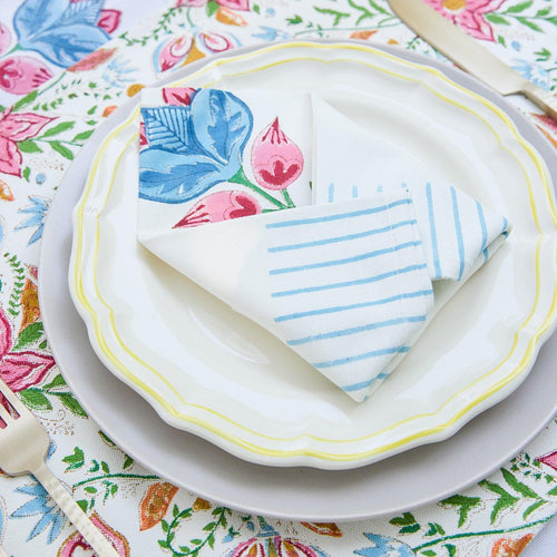 Tarini Floral Table Linen Set with Napkins-Table Runners-House of Ekam