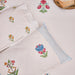 Tarini Four Buti Blockprint Double Bedsheet With Pillow Cover-Bedsheets-House of Ekam