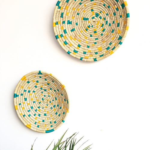 Terrazzo Inspired Sabai Handwoven Grass Basket-Sabai baskets-House of Ekam