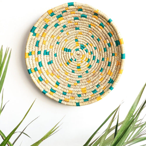 Terrazzo Inspired Sabai Handwoven Grass Basket-Sabai baskets-House of Ekam