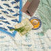 The Traveler Map Double Bed Jaipuri Reversible Quilt Set- Small Defect-Quilt sets-House of Ekam