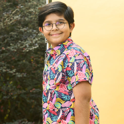 Tropadelic Multicolour Boys Shirt-Kidswear-House of Ekam