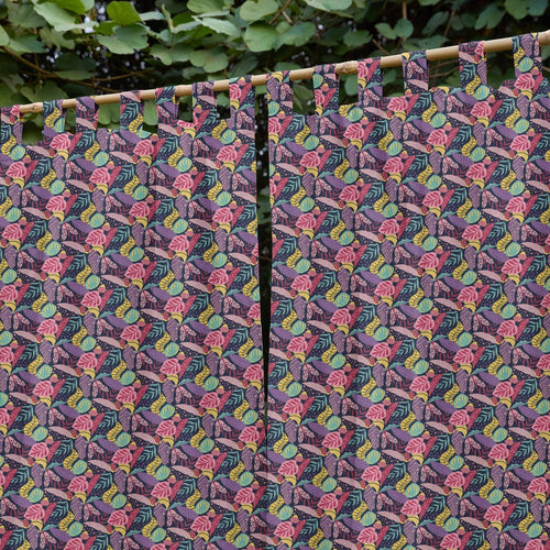 Tropadelic Screenprint Kids Cotton Sheer Curtain-Curtains-House of Ekam