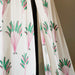 Tropical Travellers Palm Pink and Green Blockprint Sheer Curtain-Curtains-House of Ekam