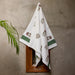 Vrinda Blockprint Bath/Hand/Face Waffle Towel-bath towels-House of Ekam