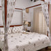 Vrinda Blockprint Double Bed Quilt-Quilt sets-House of Ekam