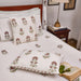 Vrinda Blockprint Double Bedsheet With Pillow Cover-Bedsheets-House of Ekam