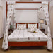 Vrinda Blockprint Double Bedsheet With Pillow Cover-Bedsheets-House of Ekam