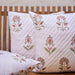 Vrinda Hand Quilted Cushion Cover-Cushion Covers-House of Ekam