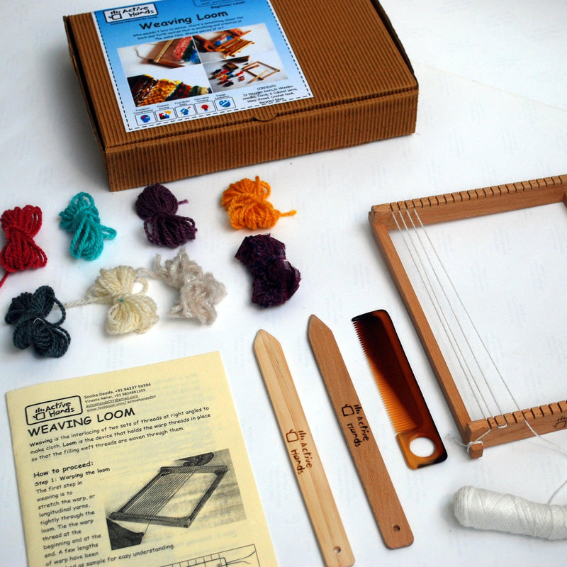 Weaving Loom Fibre to Fabric Craft Design DIY Kit-DIY Kit-House of Ekam