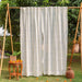 White & Blue Neer Jamdani Cotton Handloom Curtain-Curtains-House of Ekam