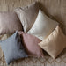 White Boucle Cushion Cover-Cushion Covers-House of Ekam