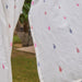 White Padma Jhalok Jamdani Cotton Handloom Curtain-Curtains-House of Ekam